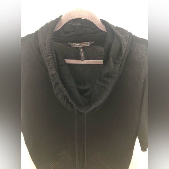 BCBGMAXAZRIA women’s black cardigan sweater - Picture 3 of 5